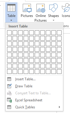 Cómo agregar rápidamente filas en una tabla en la tabla de inserción de palabras de Microsoft Word