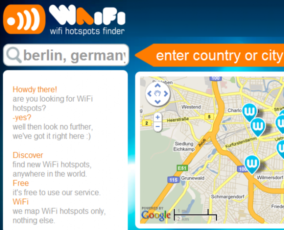 ubicaciones de sitios wifi gratis