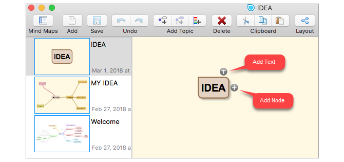 Mapa mental de SimpleMind Lite Mac