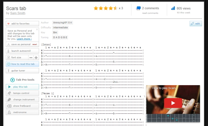 sitios mejores tablaturas para guitarra y bajo gratis