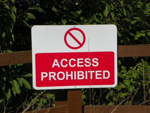 acceso prohibido