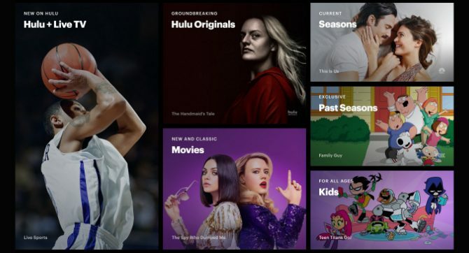 Variedad de contenido de Hulu