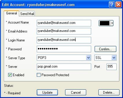 Verifique todos los correos electrónicos y reciba alertas por correo electrónico con POP Peeper (Windows) setuppop3 8