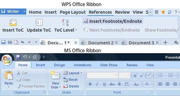 WPS-Office-References-Tabs-Writer-MS-Office-Ribbon-Comparison