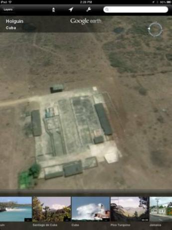 usando ipad google earth