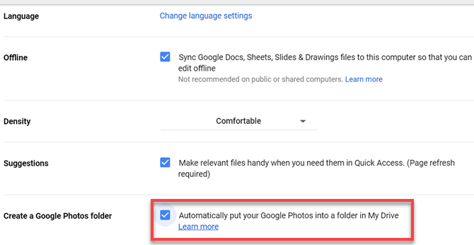 Crear carpeta de Google Photos