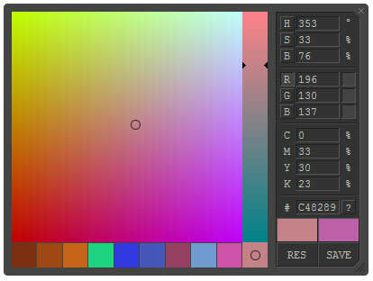 obtener el código de color hexadecimal