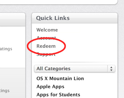 Compró una Mac recientemente? Solicite su actualización gratuita al código de canje de OS X Mountain Lion