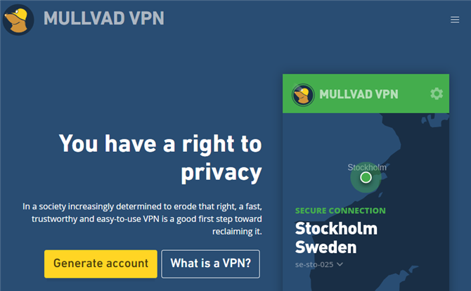 Revisión de VPN de Mullvad: Introducción a la página de presentación de mullvad de vanguardia y compleja