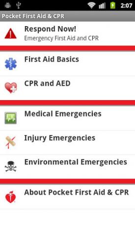 3 excelentes aplicaciones de primeros auxilios de Android para emergencias Pocket CPR de primeros auxilios