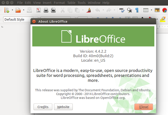 ubuntu vivid libreoffice