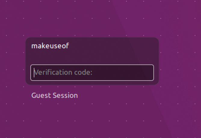 ubuntu gauth verificación de inicio de sesión