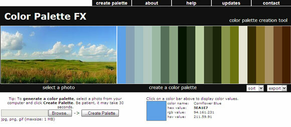 paleta de colores html