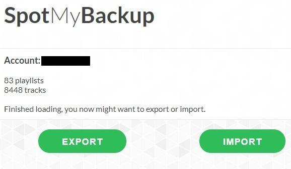 Cómo hacer una copia de seguridad de una lista de reproducción de Spotify spotmybackup