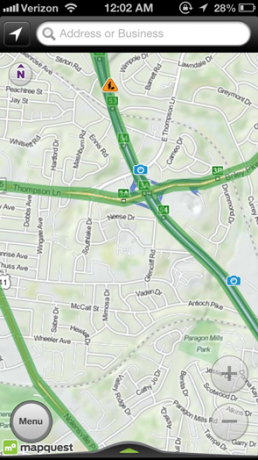 mapquest en iphone