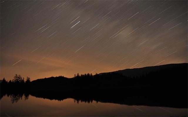 exposición de fotografía de cielo nocturno