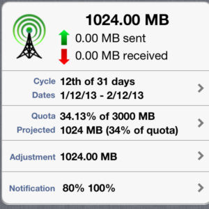 Use Data Master para realizar un seguimiento del uso de datos de su iPhone [iOS, gratis por tiempo limitado] 2013 01 23 10
