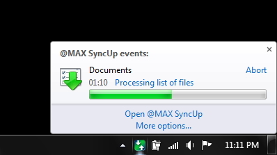 Haga copias de seguridad, sincronice y restaure automáticamente sus archivos de Windows con la bandeja de aplicaciones @MAX SyncUp [Rewards]