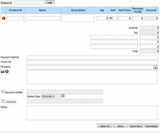 programas de negocios de inventario gratis