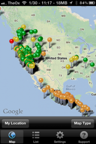 Quake Spotter: una forma fácil de usar para rastrear terremotos [iOS, aplicaciones pagas gratis] QuakeSpotter02