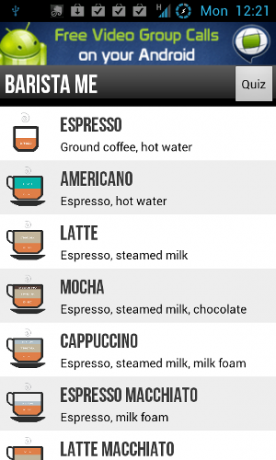 aplicaciones de café para android