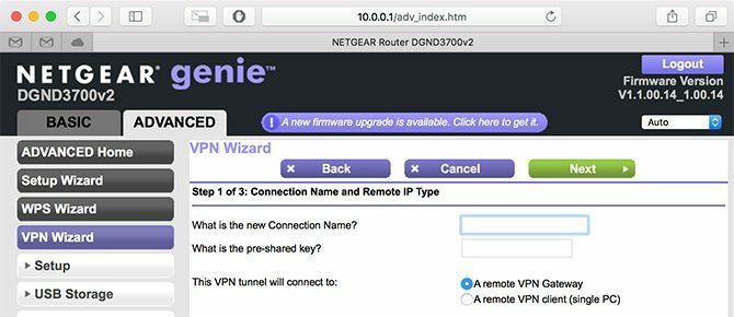 Netgear VPN Setup Wizard