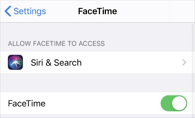 Configuración de FaceTime en iPhone