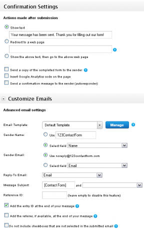 123FormBuilder: Cree fácilmente varios tipos de formularios en línea 123ContactForm2