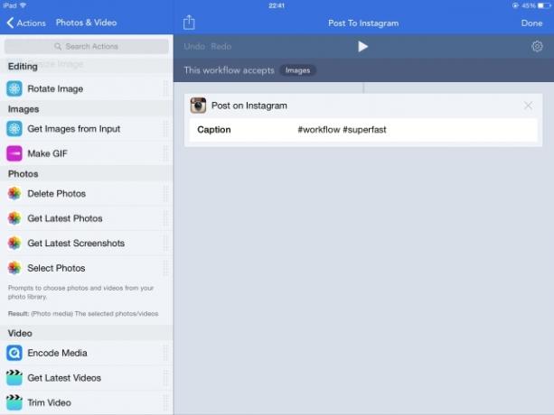 Cómo crear sus propias extensiones para su flujo de trabajo de iPhone y iPad iOS publicar en Instagram