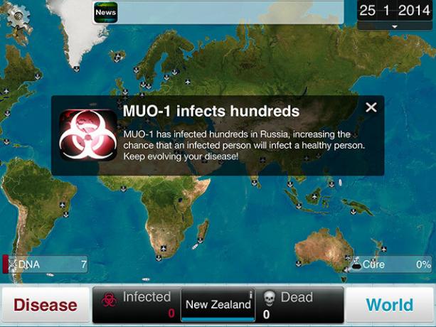 Elija una enfermedad y aniquile a la humanidad en Plague Inc. infectando