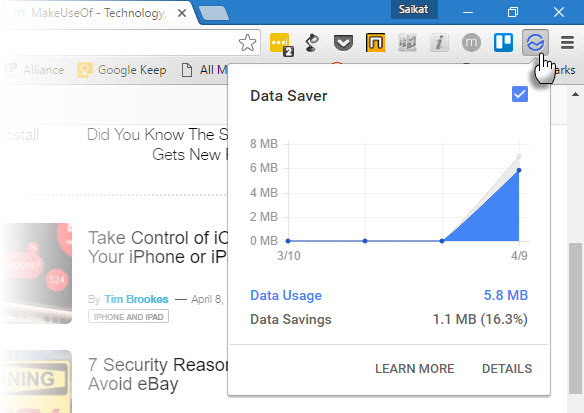 Ahorrador de datos