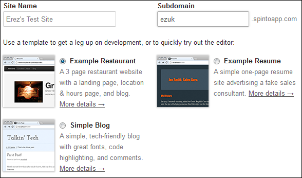 creador de sitios web gratis