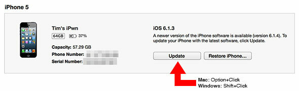 Cómo acceder a iOS 7 Beta (y degradar a iOS 6) ipsw install