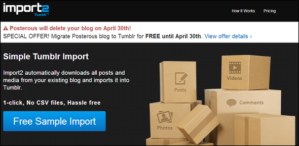 Su guía de último minuto para exportar su blog Posterous antes de que cierre la página de inicio de Forever Import2