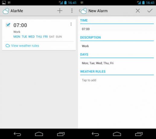 Android reloj despertador