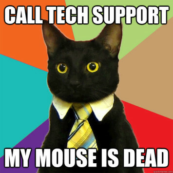 Business Cat Meme Soporte técnico