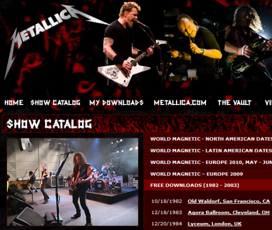 metallica en vivo