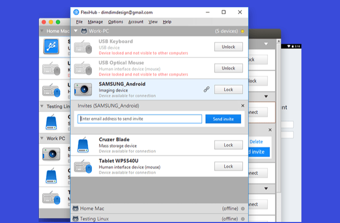 usb sobre la red de internet ip