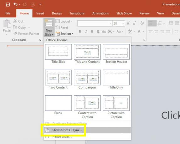 diapositivas de powerpoint del esquema