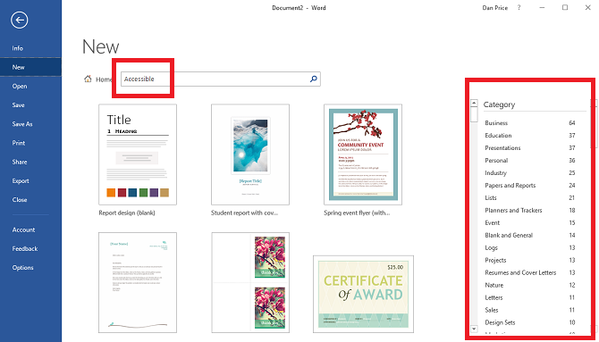Las 5 mejores herramientas de accesibilidad en plantillas accesibles de Word de Microsoft Office 670x383