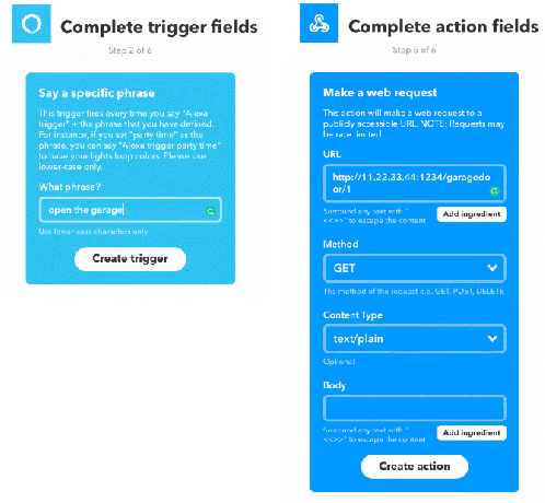 IFTTT Alexa y applet webhook