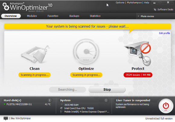 Limpie y optimice su computadora para un mejor rendimiento con WinOptimizer winoptimizer3