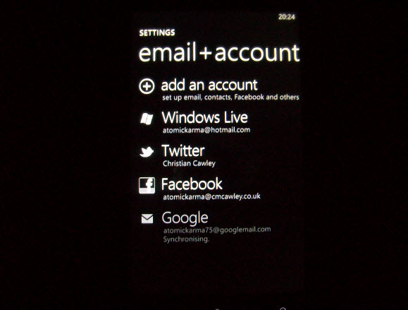 configurar gmail windows phone