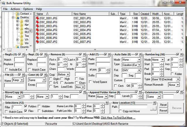 Utilidad de cambio masivo de Windows