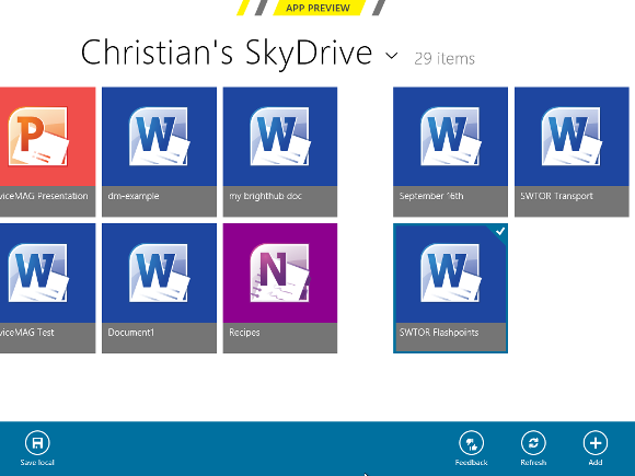 Descargue imágenes de la nube SkyDrive en Windows 8