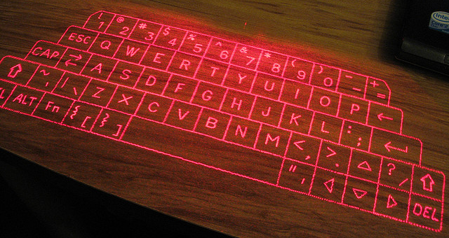 teclado de proyección láser