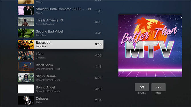 Apple Music Video Playlist en Apple TV