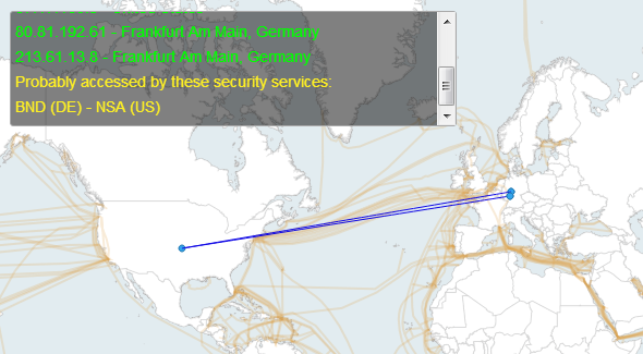 Demostración de OpenDataCity Traceroute