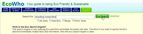 10 motores de búsqueda para ayudar al medio ambiente ecowho