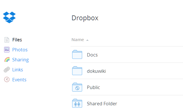 Esta es una captura de pantalla de uno de los mejores programas de Windows llamado Dropbox